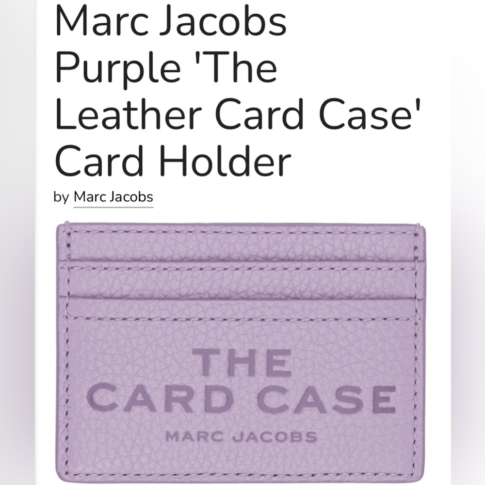 Marc Jacobs Lavender Card Case